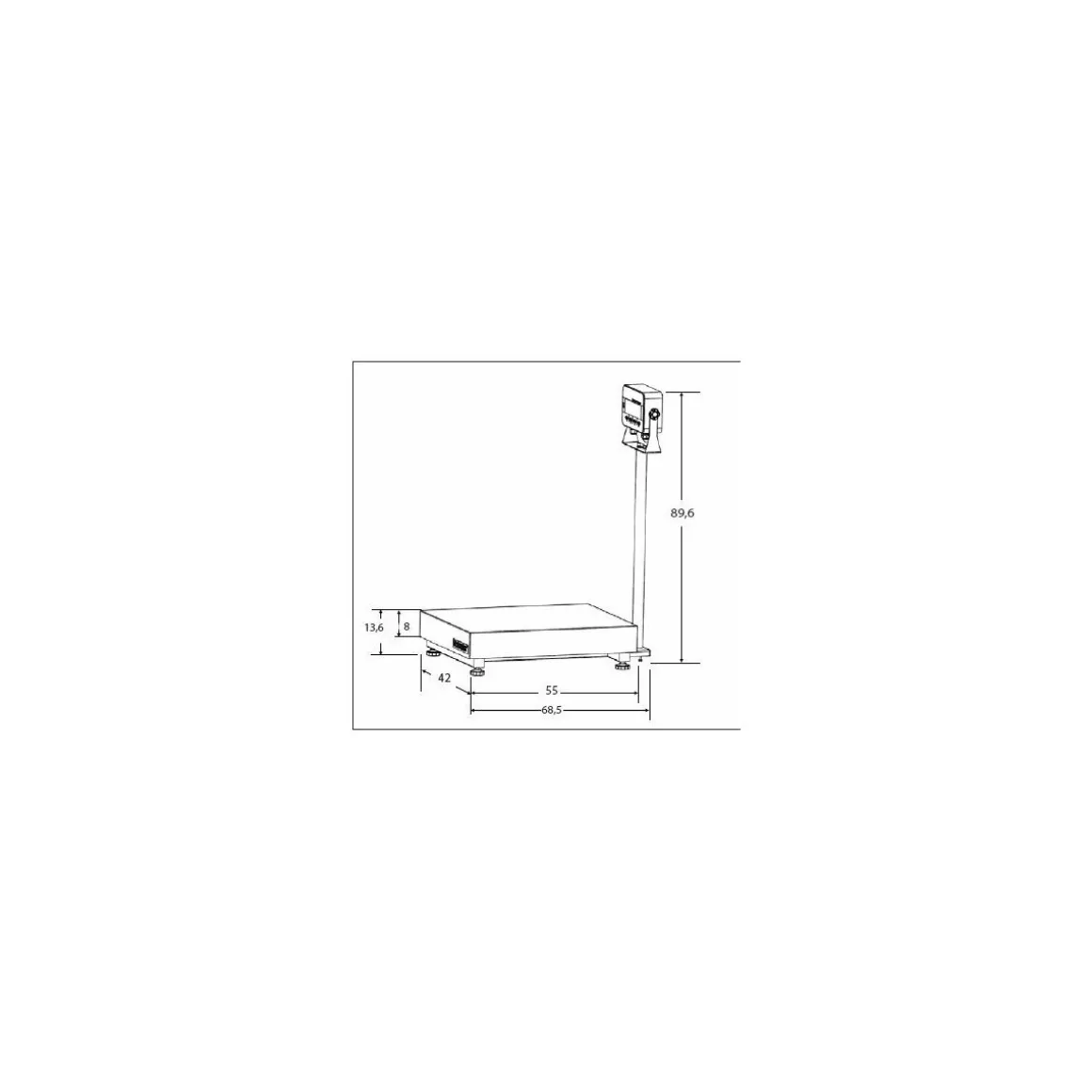Balance à colonne Defender 3000 Standard non étanche 60 kg / 10 g
