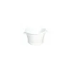 Baquet rond fond renforcé PEHD blanc 50L