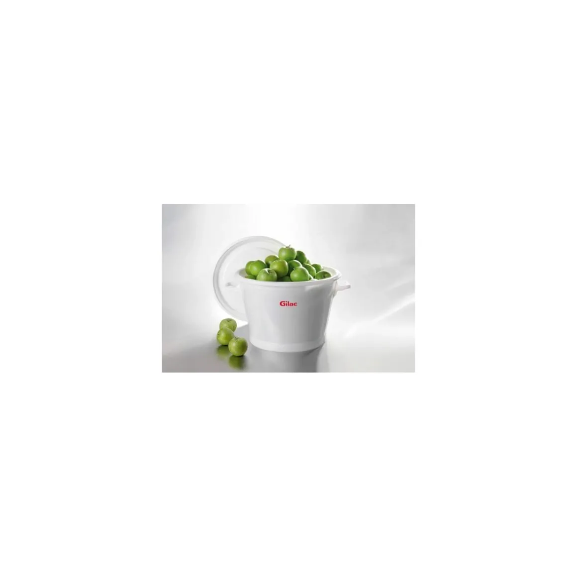 Baquet rond fond renforcé PEHD blanc 50L