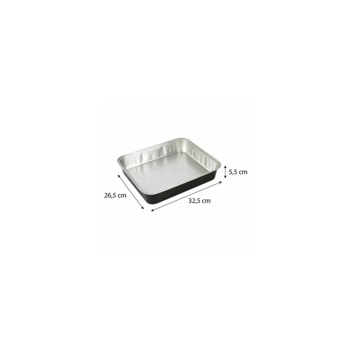 Barquette aluminium noir lisse Ready2Cook 3900 ml - par 100