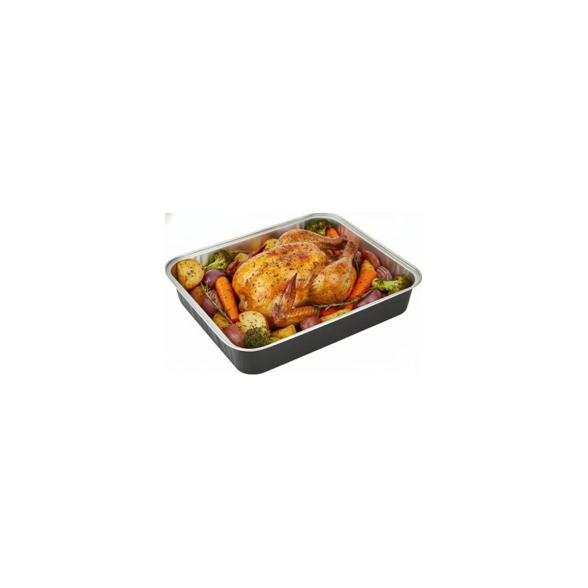Barquette aluminium noir lisse Ready2Cook 3900 ml - par 100