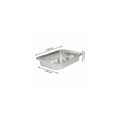 Barquette aluminium operculable 2250 ml - par 50