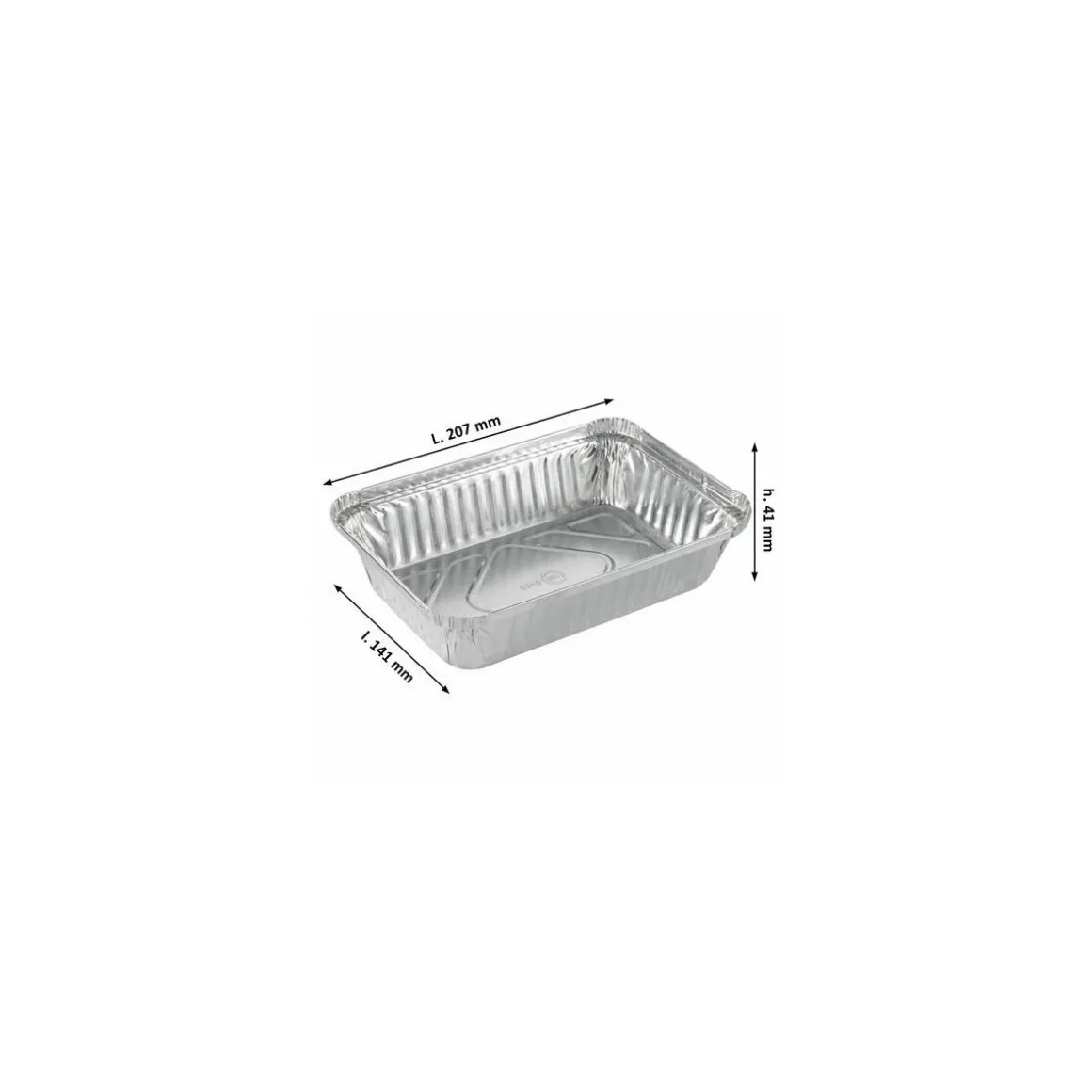 Barquette aluminium operculable 890 ml - par 100