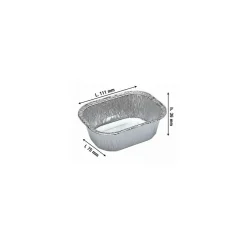 Barquette aluminium plissée 145 ml - par 100