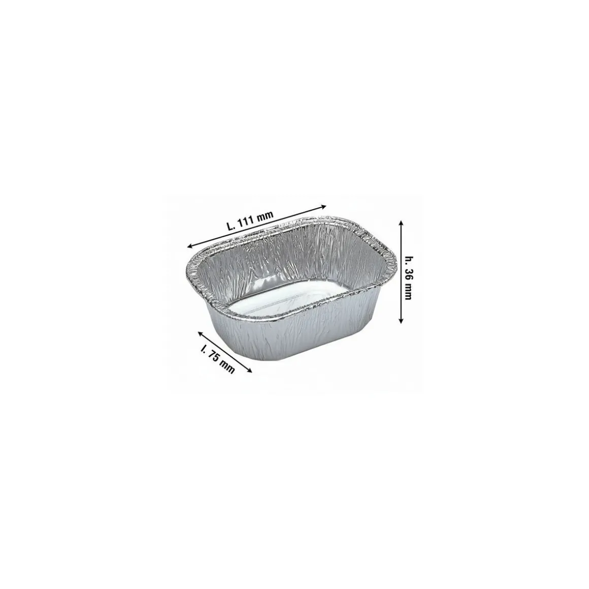 Barquette aluminium plissée 145 ml - par 100