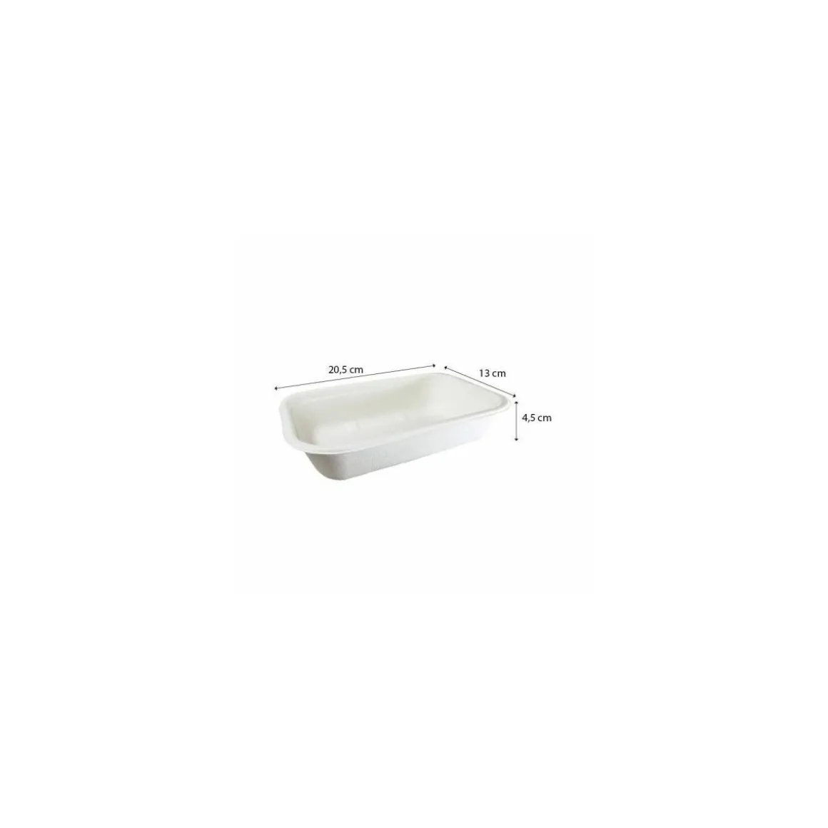 Barquette bagasse 500 ml - par 125