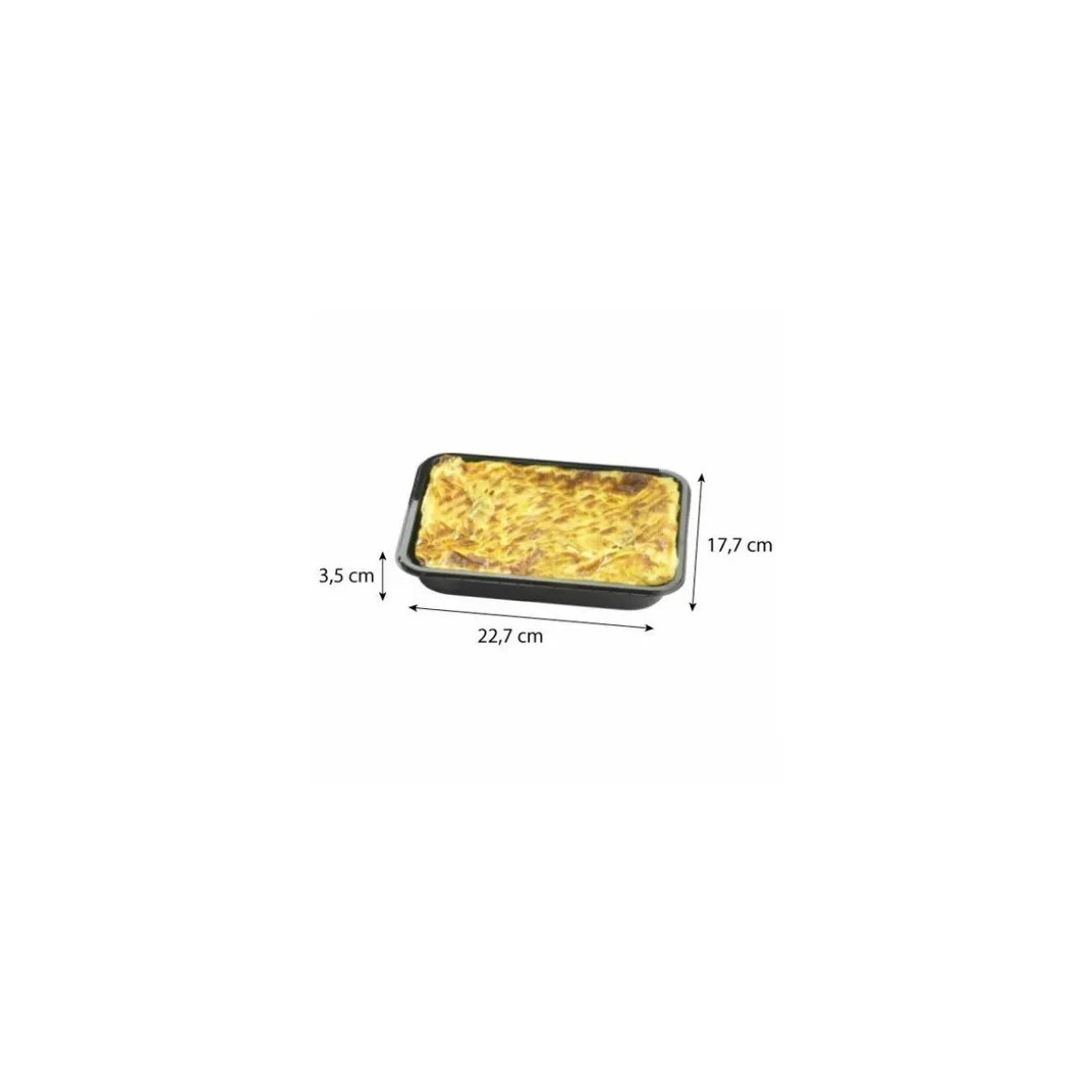 Barquette CPET scellable noire 140 cl - par 310