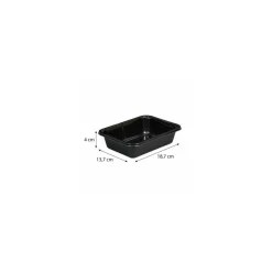 Barquette CPET scellable noir 65 cl - par 500