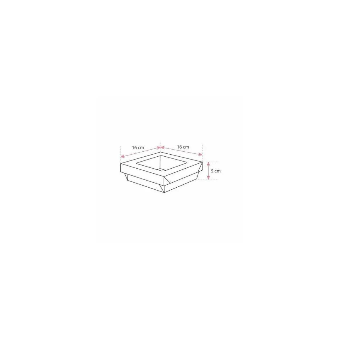 Barquette kraft brun ingraissable avec fenêtre 750 ml - par 60