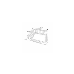Barquette micro-ondes scellable GN 1/2 PP 370 cl - par 140