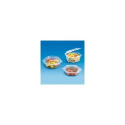 Barquette plastique Alphatop 250 ml micro-ondable avec couvercle - par 50