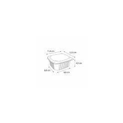 Barquette plastique avec couvercle Ondipack 250 ml - par 900