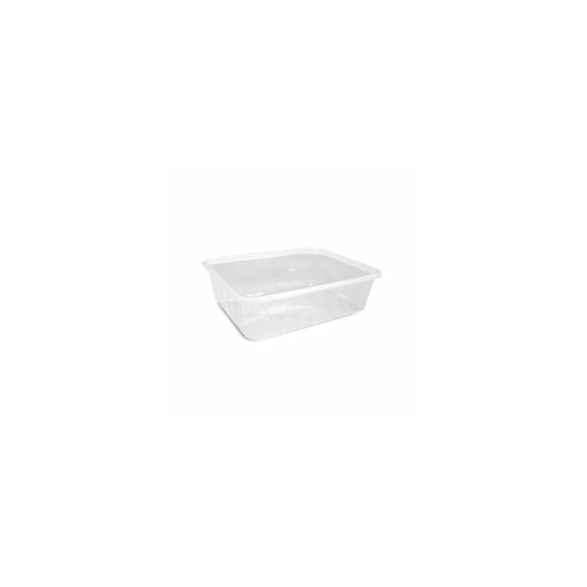 Barquette plastique micro-ondable 1100 ml avec couvercle - par 100