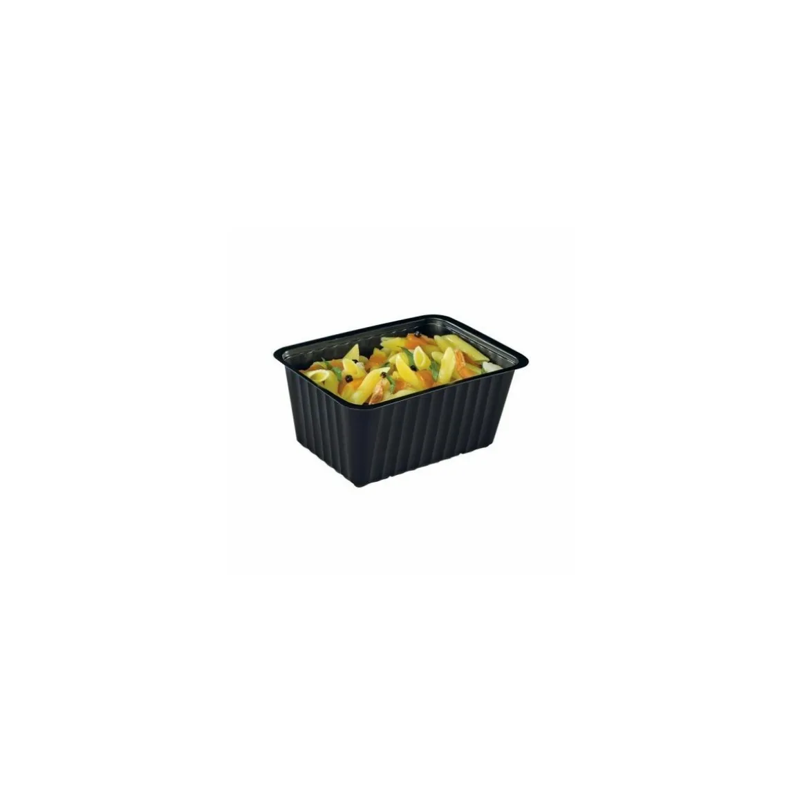 Barquette plastique noire scellable 1500 ml - par 100