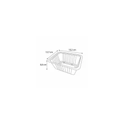 Barquette plastique noire scellable 1500 ml - par 100