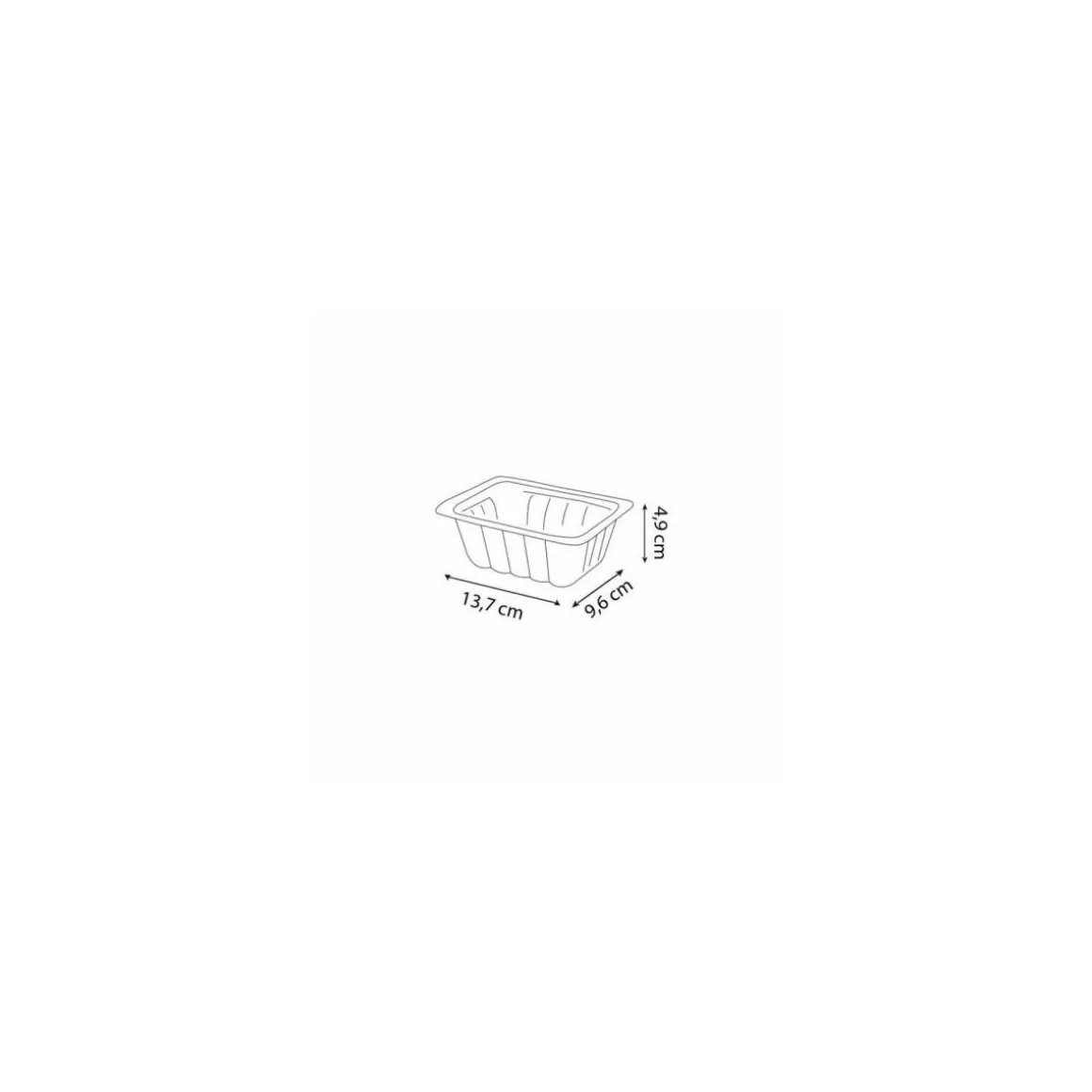 Barquette plastique noire scellable 375 ml - par 100