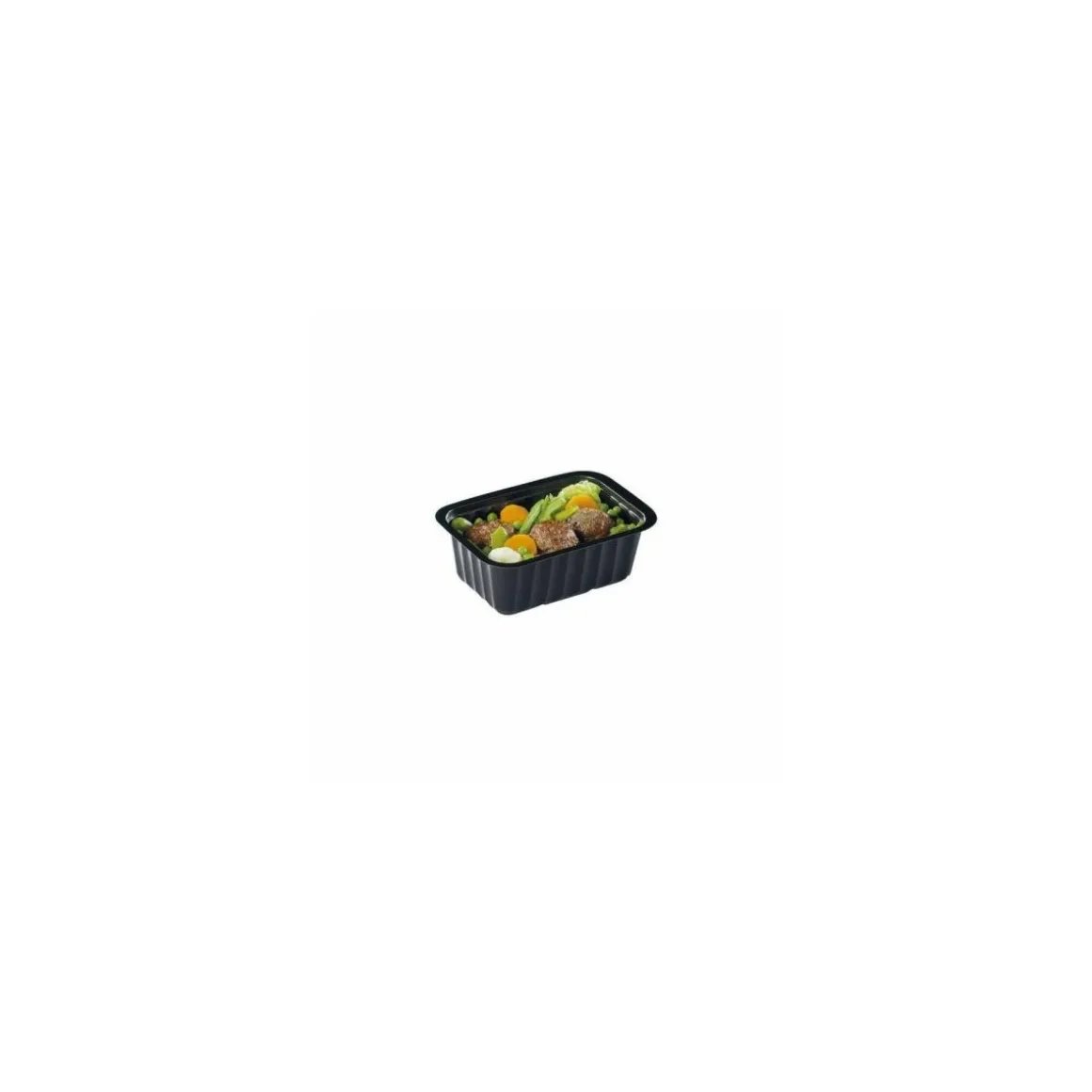 Barquette plastique noire scellable 375 ml - par 100