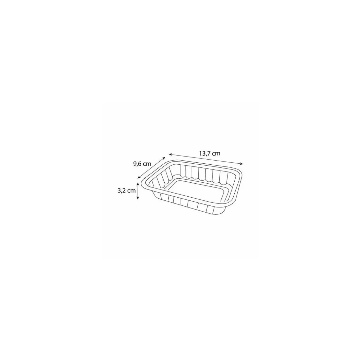 Barquette plastique transparente scellable 250 ml - par 100