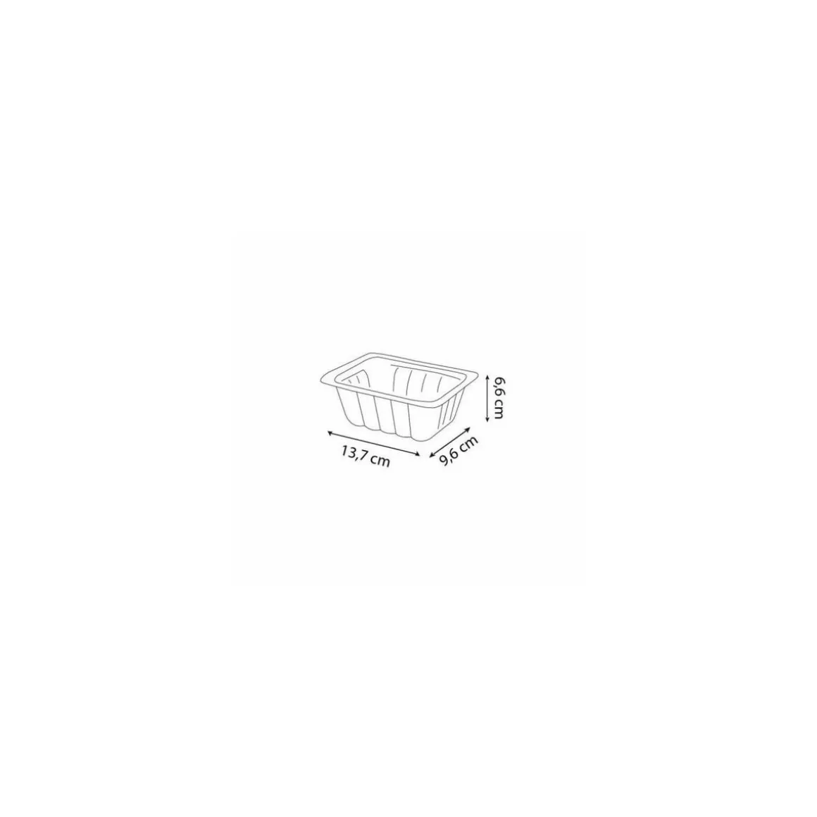 Barquette plastique transparente scellable Alphacel 500 ml - par 100
