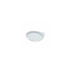 Barquette pour steak haché ovale blanche - par 2500