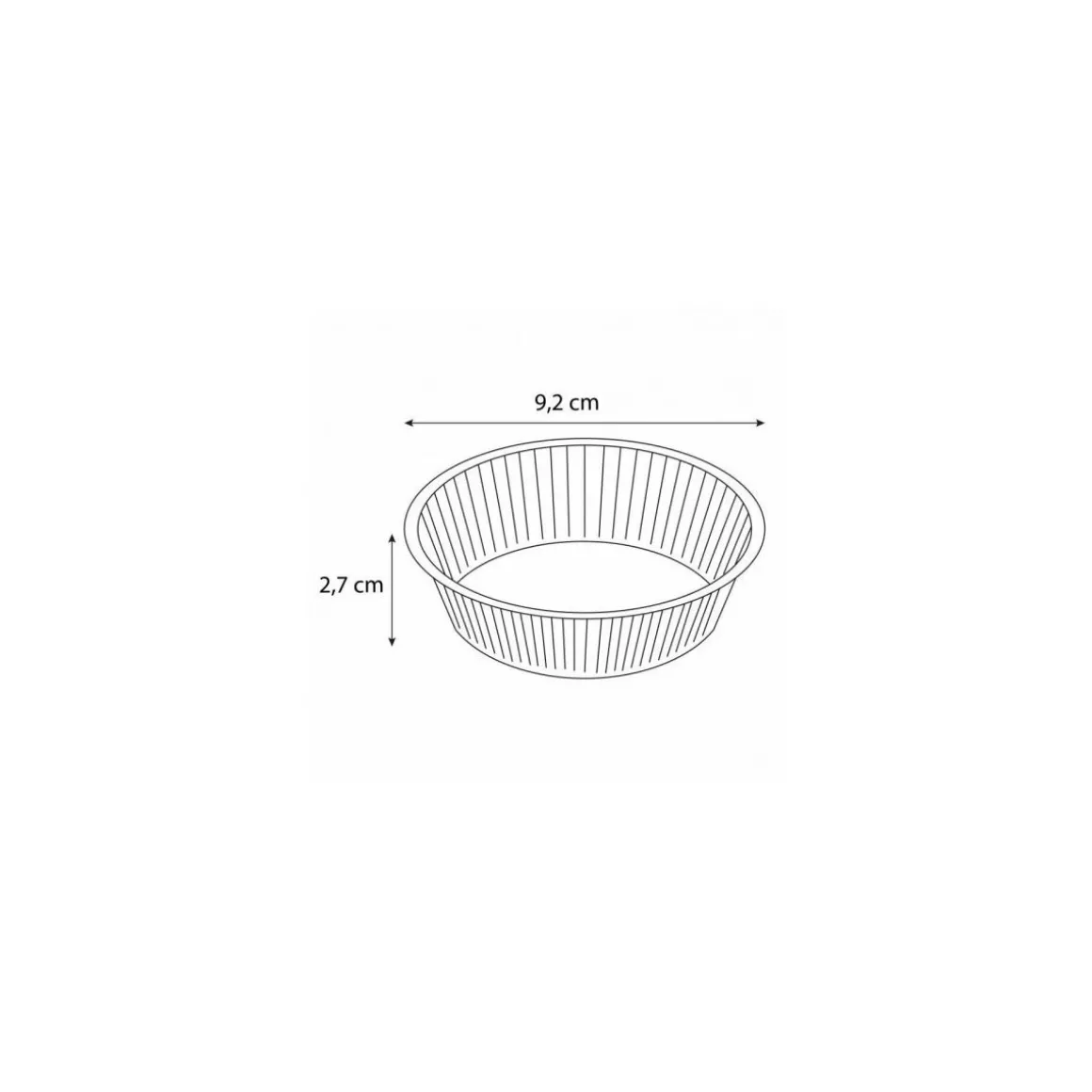 Barquette ronde PS 12 cl ⌀ 92 mm - par 1000