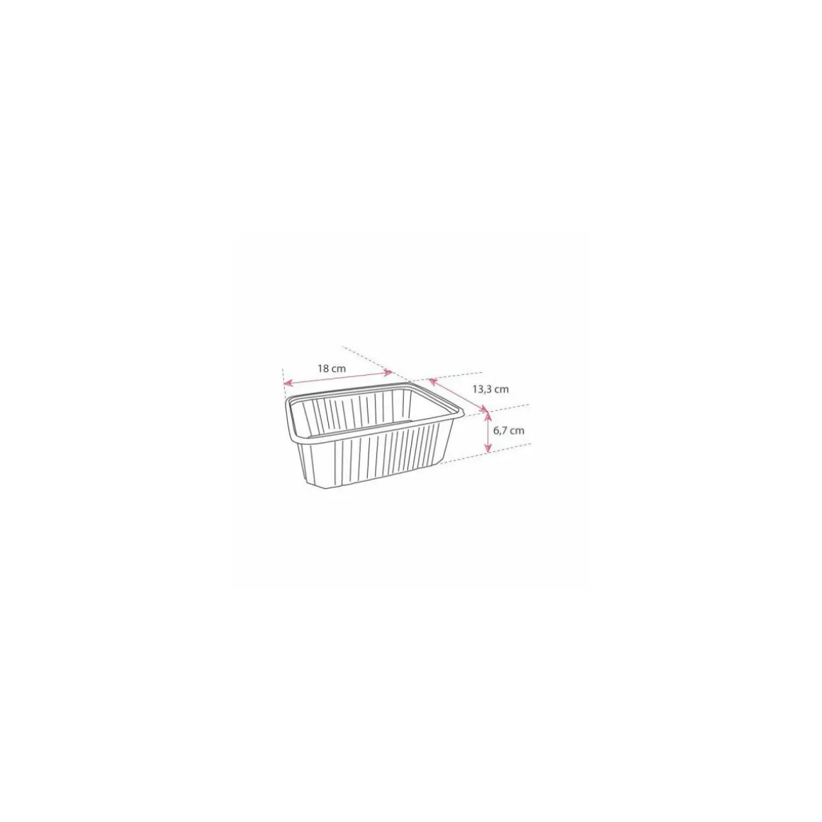 Barquette scellable noir PROChef PP 1000 ml - par 300