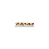 Barrette blanche marguerites et roses 25 cm - par 12