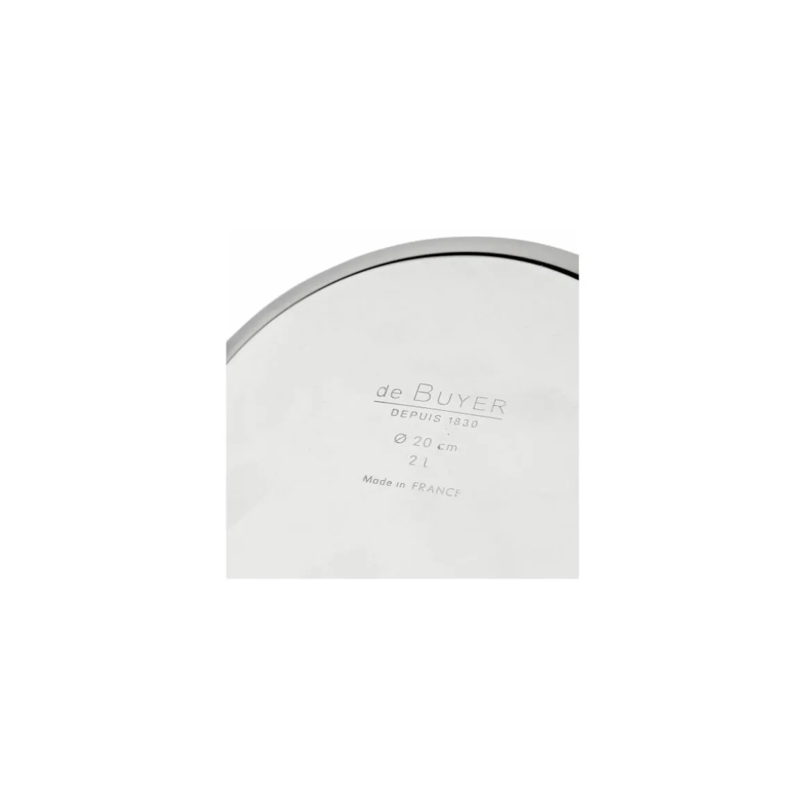 Bassine pâtissière inox fond plat ø 20 cm