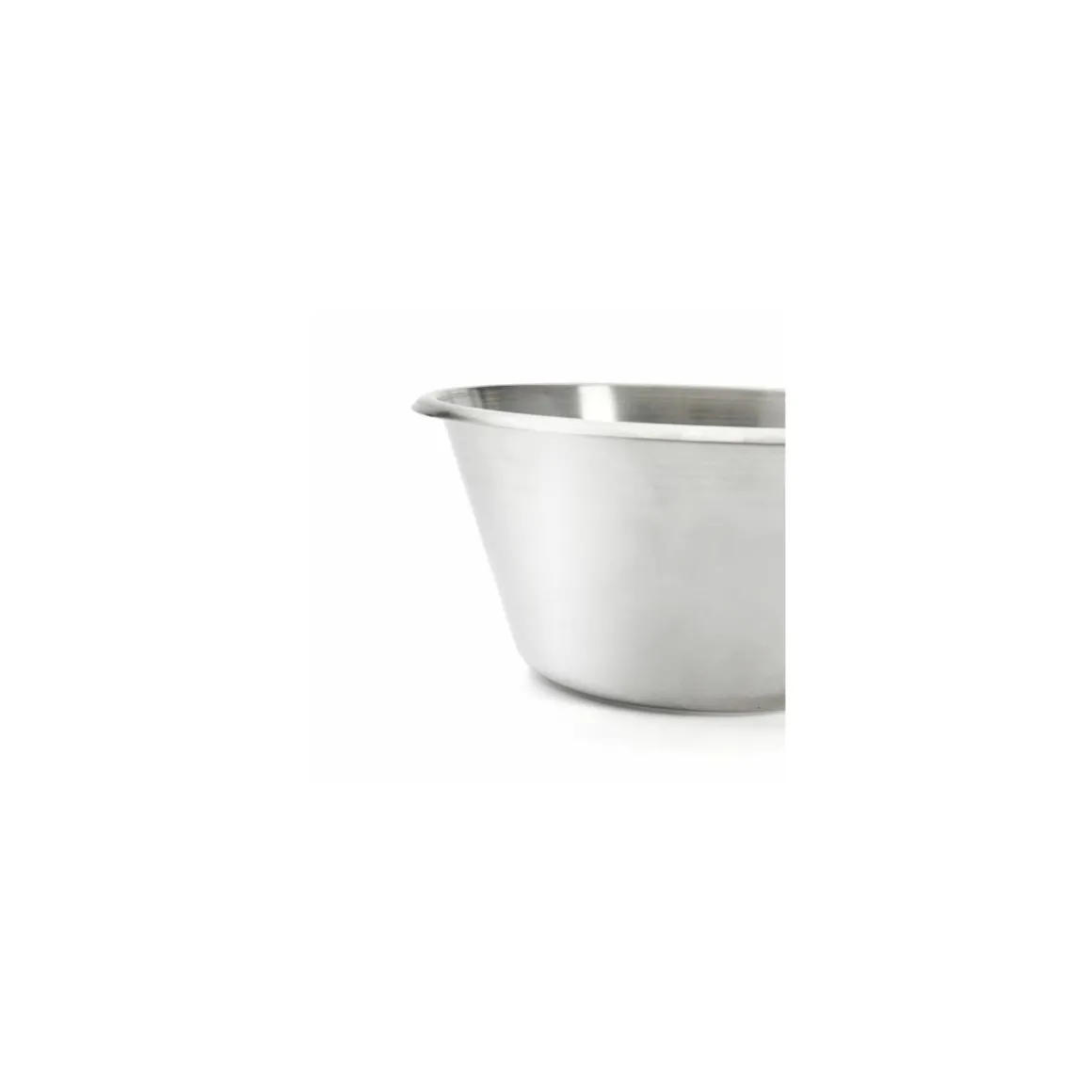 Bassine pâtissière inox fond plat ø 20 cm
