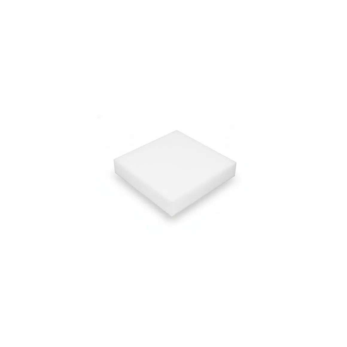 Billot blanc PEHD 50 x 50 x 10 cm