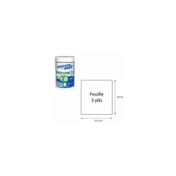 Bobine essuie-max premium 200 formats 21,5 x 24 cm - par 12