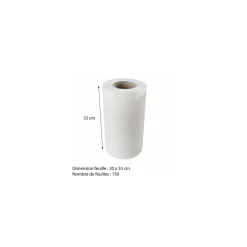 Bobine prédécoupée 150 feuilles 20 x 35 cm - par 12