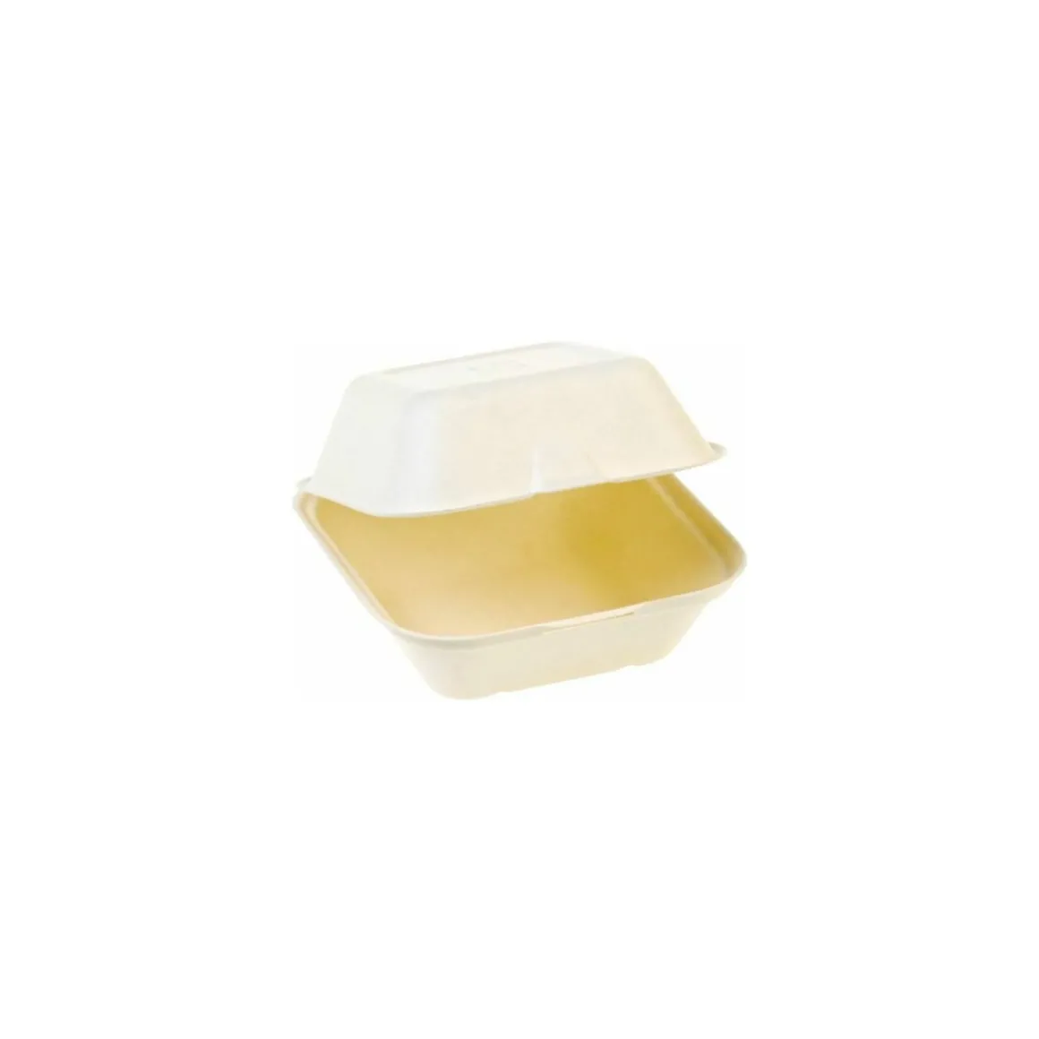 Boite burger bagasse 13,5 x 13,5 x 8 cm - par 125