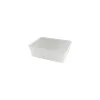 Boite Carty blanche avec couvercle 3000 ml - par 90