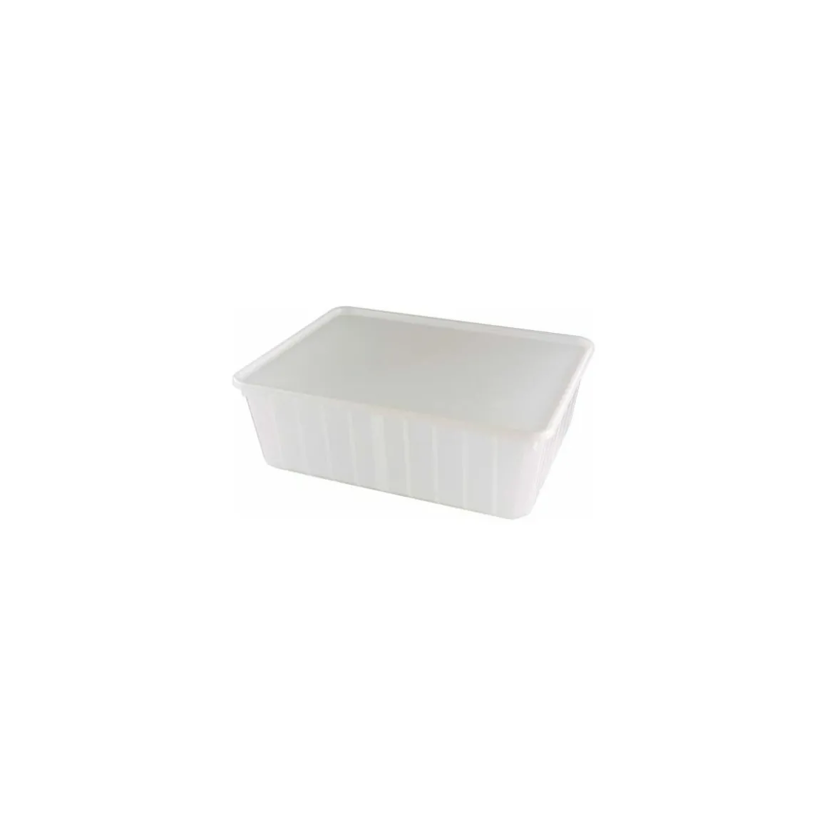 Boite Carty blanche avec couvercle 3000 ml - par 90