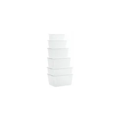 Boite Carty blanche avec couvercle 3000 ml - par 90