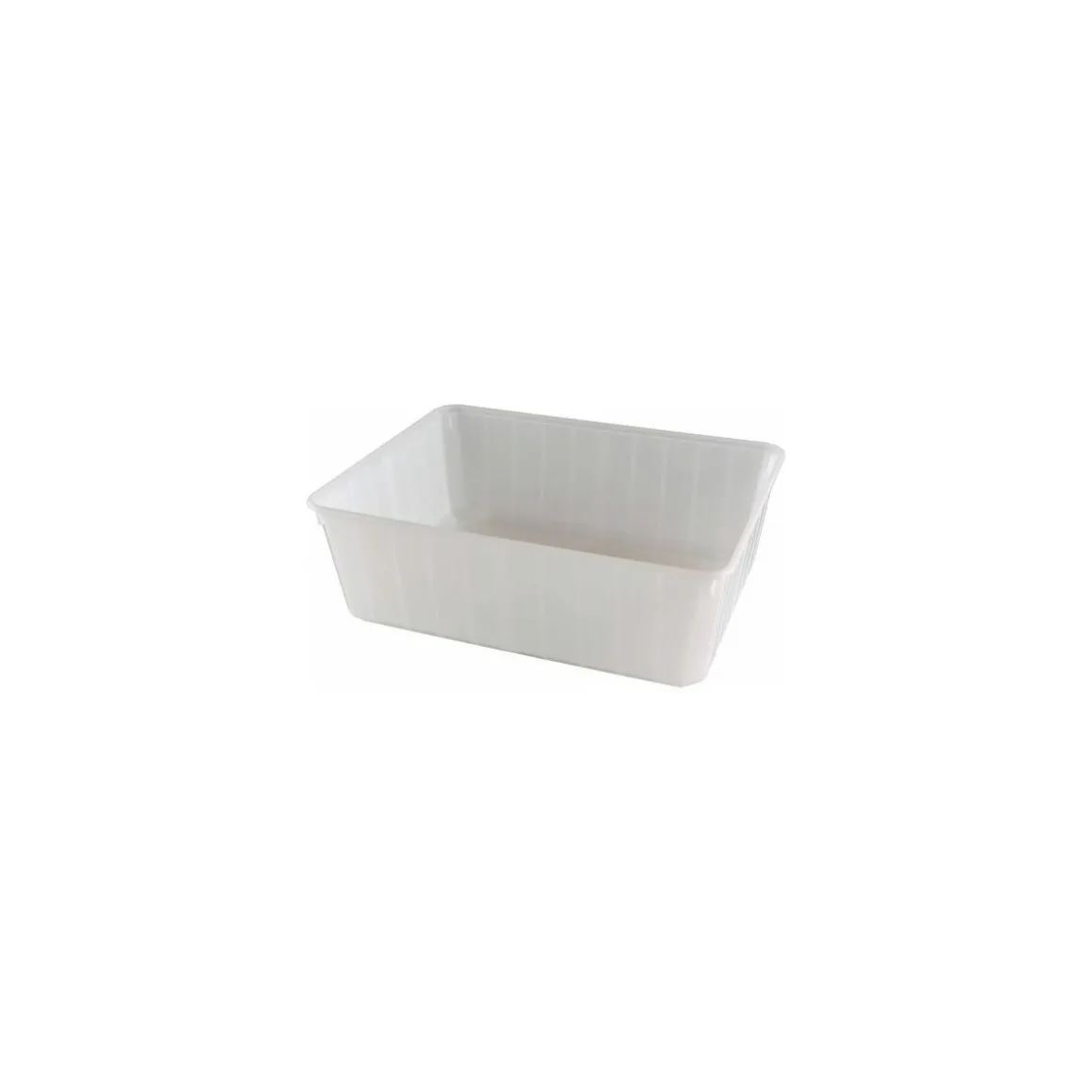 Boite Carty blanche avec couvercle 3000 ml - par 90