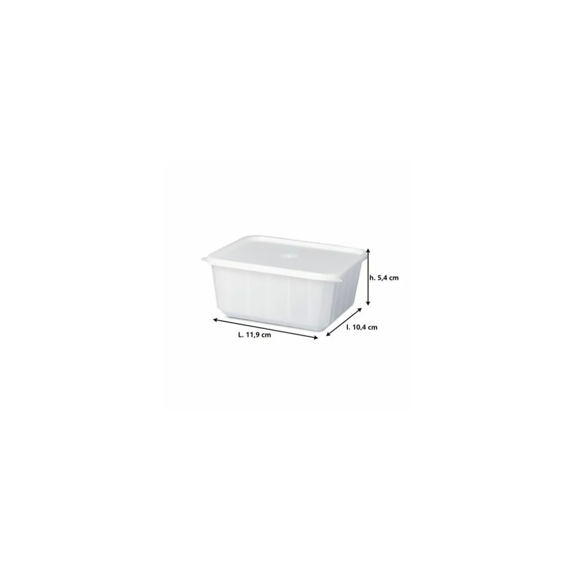 Boite Carty blanche avec couvercle 450 ml - par 200