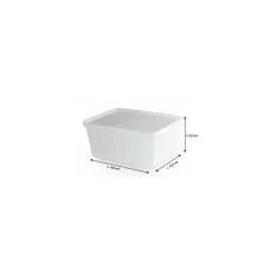 Boite Carty blanche avec couvercle 1350 ml - par 100