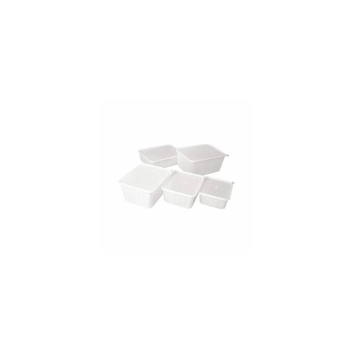 Boite Carty blanche avec couvercle 750 ml - par 200