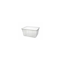Boite Carty transparente avec couvercle PP 1800 ml - par 25