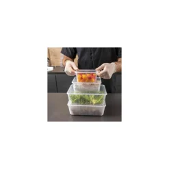 Boite Carty transparente avec couvercle PP 450 ml - par 25