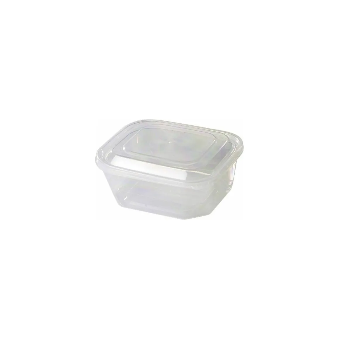 Boite à couvercle charnière PP translucide 50 cl - par 420