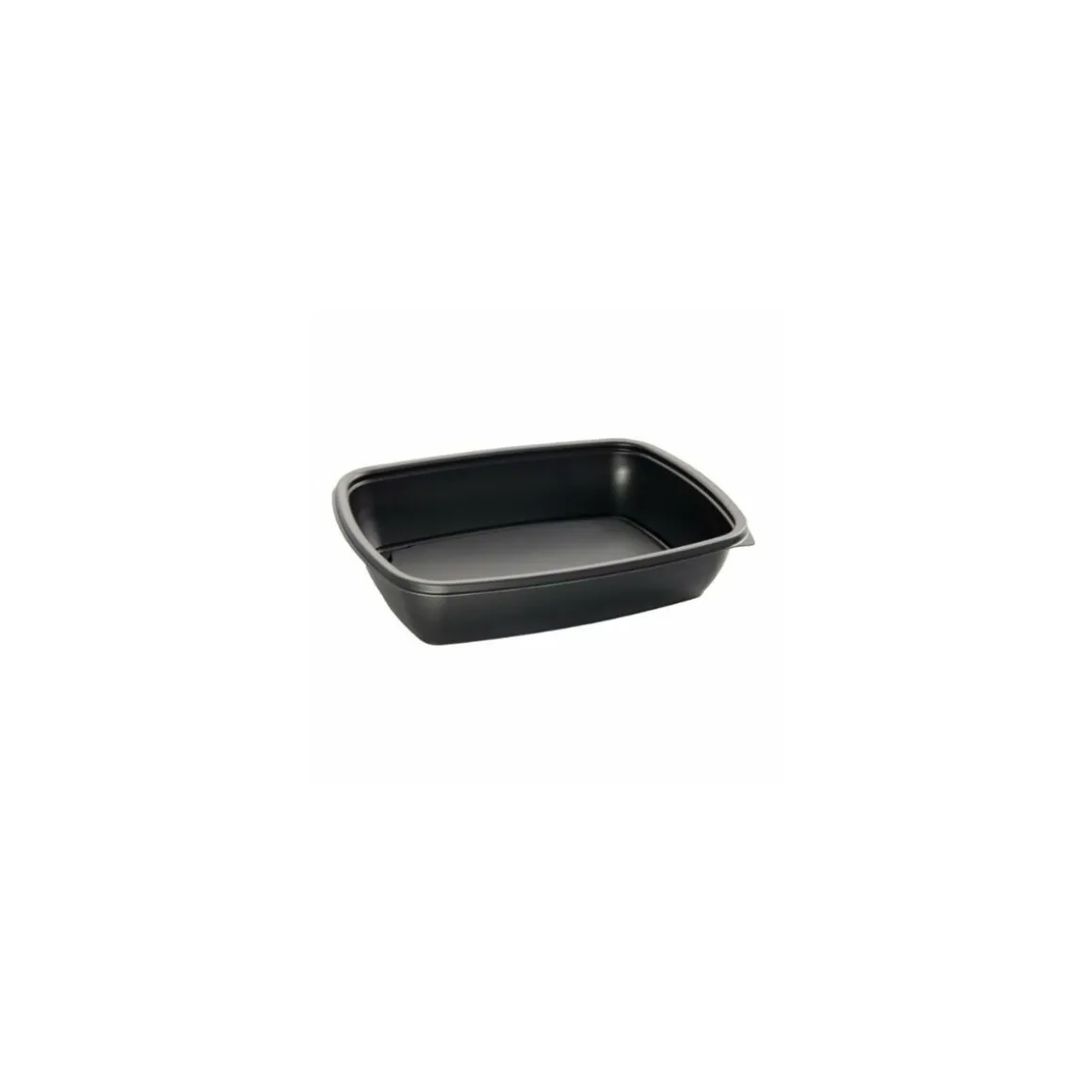 Boite Fastpac PP rectangulaire noir 60 cl 23 x 17 cm - par 300