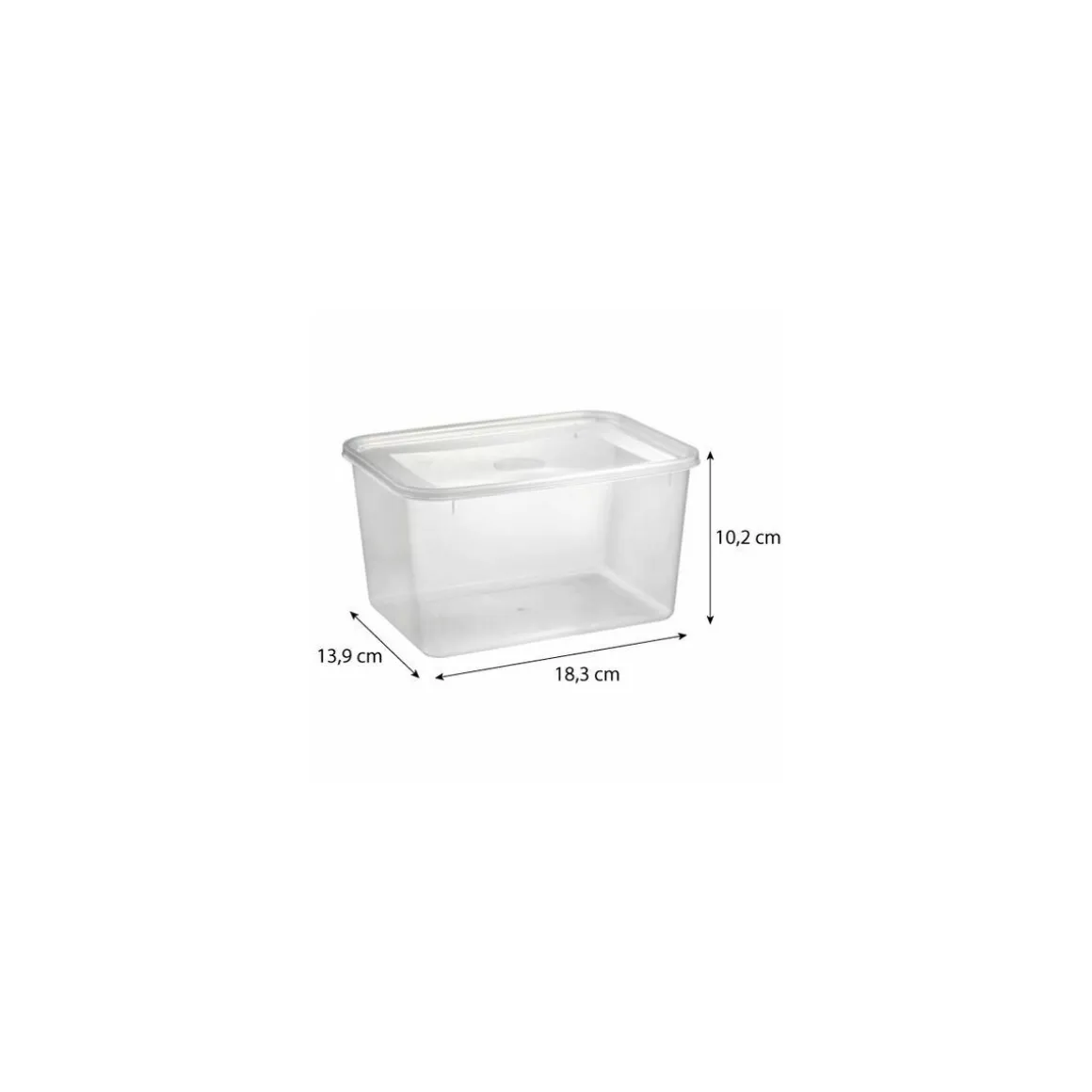 Boite Knauf translucide PP 150 cl - par 200