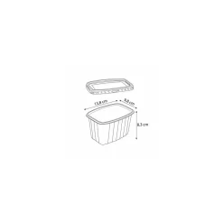 Boite pack chaleur avec couvercle PP 60 cl - par 500