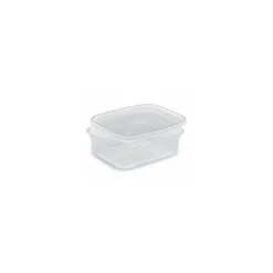 Boite plastique translucide Prestipack avec couvercle 600 ml - par 300