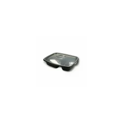 Boite plats cuisinés PP 2 compartiments 55 + 35 cl - par 200