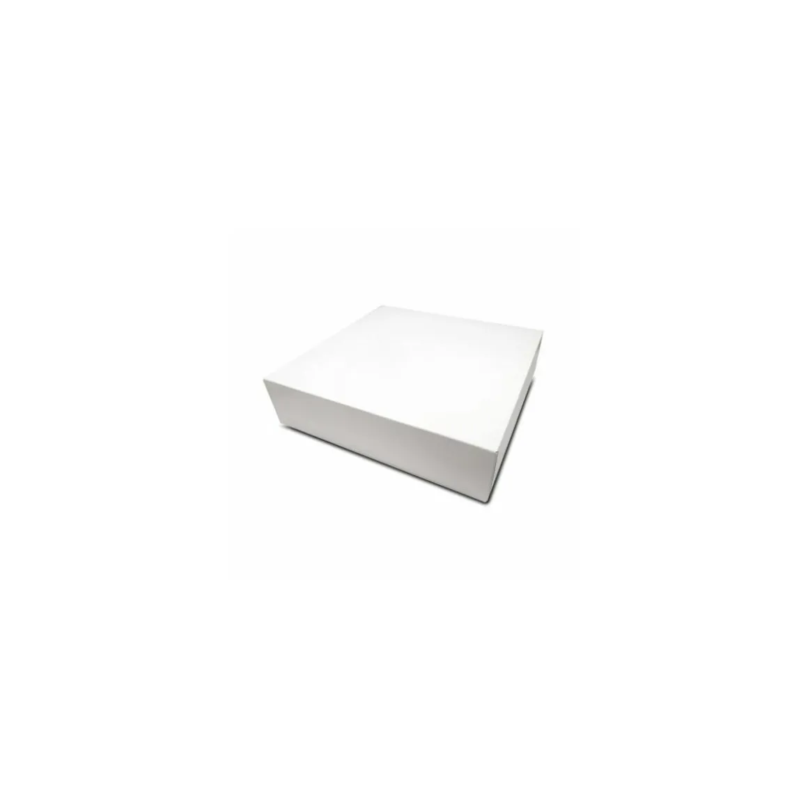 Boite pâtissière blanche en carton 32 x 32 x 8 cm - par 50