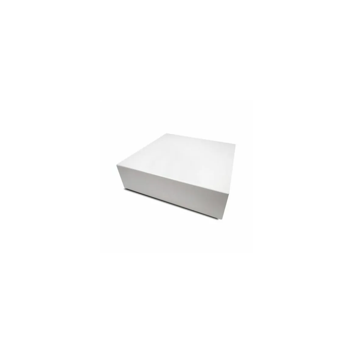 Boite pâtissière blanche en carton 28 x 28 x 8 cm - par 50